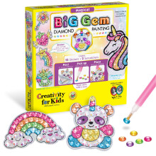 Kreativitet til b?rn Store perle diamantmalerier: Magiske klisterm?rker og solfanger DIY Kit - Diamantkunst til b?rn Unicorn-gaver til piger i al