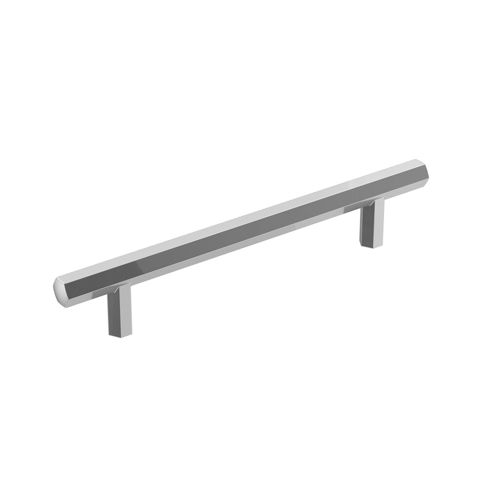 Amerock | Cabinet Pull | Polished Chrome | 5-1/16 inch (128 mm) Center-to-Center | Caliber | 1 Pack | Drawer Pull | Cabinet Handle | Cabinet Hardware-image-OPC-PGGB8QJ-NEW