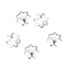 50db Adabele Authentic 925 Sterling Silver 6mm (0,24 hvelyk) Virgos virgos kerek gyngysapka vgsapka Hipoallergn nikkelmentes kszerksztshez