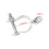2 Pack Chain Link Fence Gate Post Hinge - Use for Outside Diameter Post/Pipe - Galvanized Chain Link Post Gate Hinge - Nut/Bolt Included (2-3/8 I 3
