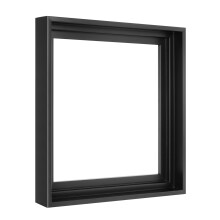 MCS Canvas Float Frames 12x12 Frame  Black Square Frame for Finished Canvases  Vertical & Horizontal Wall Hanging Frame for Canvas Paintings (1-Pack)