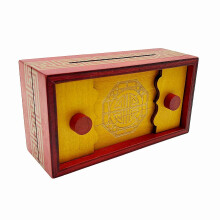 Project Genius Emperors Chest Classic Wooden Brainteaser Puzzle Box Gift for Kids 8+ Teens and Adults - Hidden Compartment for Gift Cards and Cash
