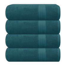 GLAMBURG Premium katoenen 4-pack badhanddoekenset - 100% puur katoen - 4 badhanddoeken 27x54 - Ideaal voor dagelijks gebruik - Ultrazacht en zeer abs