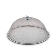 Arthur Court Stainless Steel Mesh Picnic Food Cover Protectors For Bugs Parties Picnics BBQs/Cast Aluminum Bee Knob 10.5 inch Diameter x 5 inch Tall