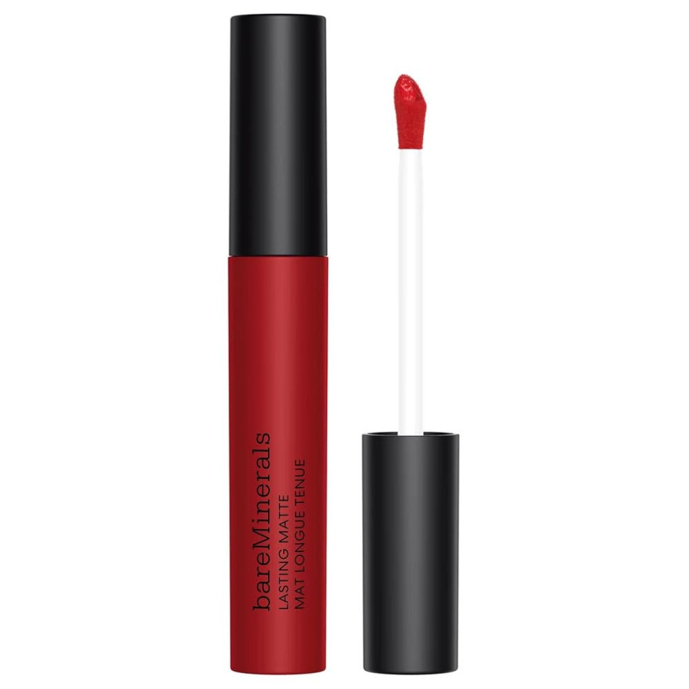 bareMinerals Mineralist Lasting Matte Liquid Lipstick for Women  Velvet Matte Finish  All-Day Wear  Weightless  Non-Drying Formula  Talc-Free Lipstick