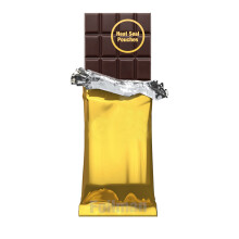 Foilman - Heat Seal Bags (Metallized) For Chocolate Bar Wrapping - Actual bags size 3 x 6 3/8 - Fits Bar Size 2.25 x 5.5 Inches (100 Pack) (Dark Gold)