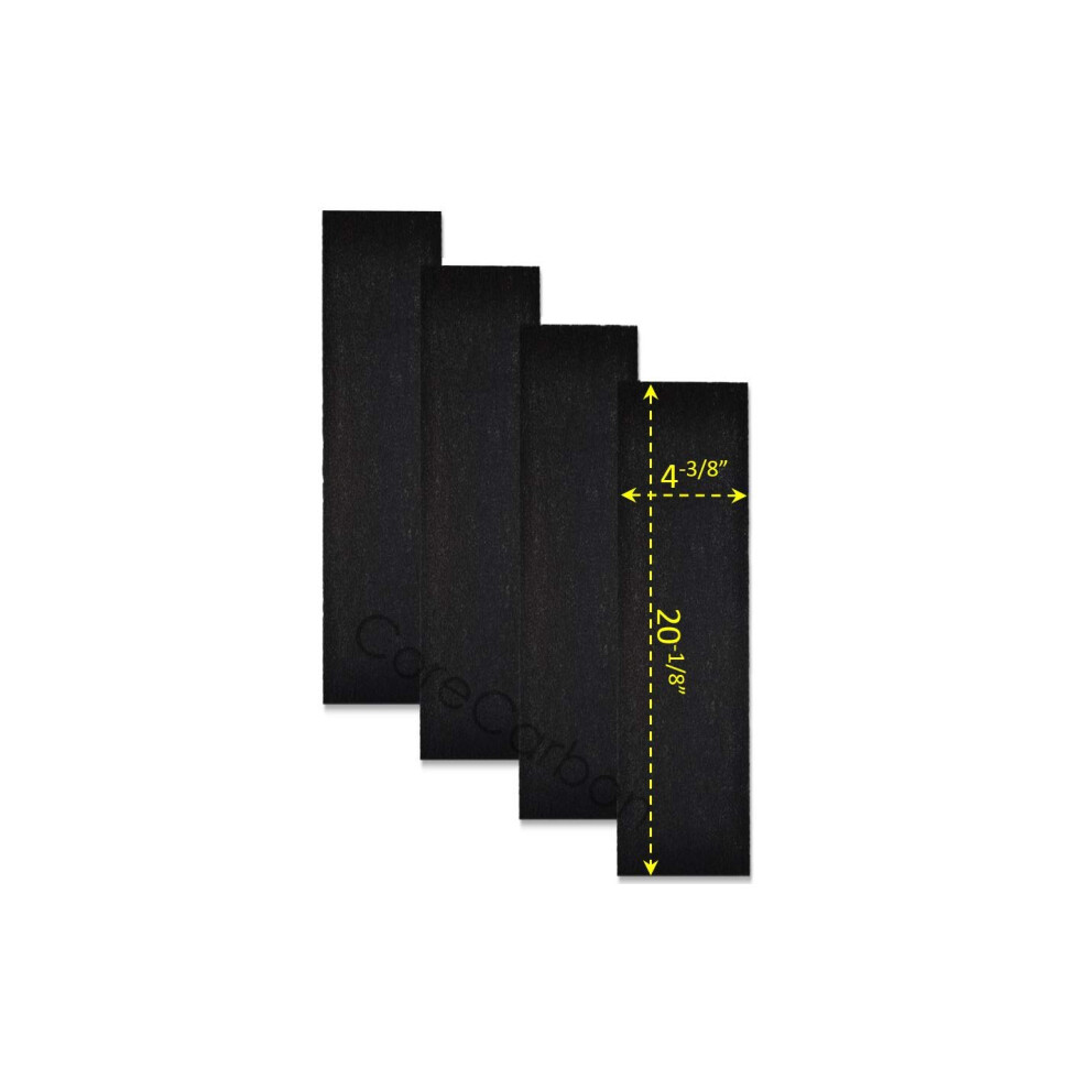 CoreCarbon 4-Pack Carbon Pre-Filter Designed to Fit Honeywell True HEPA Air Purifier Models HPA-150 HPA160 HPA161-TGT HPA-245 HPA-249 HPA-248-TGT
