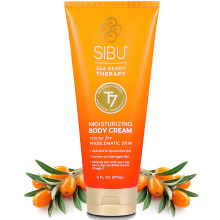 sibu Moisturizing Body Cream Lotion Made From Premium Himlayan Sea Buckthorn (6oz) - Lightweight & Hydrating Moisturizer That Protects & Repairs Ski
