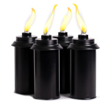 Backyadda Fackelersatzkanister (16 Unzen). Kompatibel mit Tiki -Marken (Bambus und den meisten Metallstilen). Einfache Fllffnung. 4-Pack (Stand