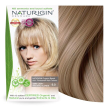 Naturigin Permanent Hair Dye 9.0 Meget let naturlig blond ammoniak og paraben gratis op til 100% gr? h?rd?kning langvarig vegansk grusomhed grati