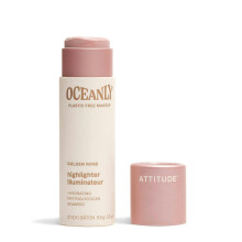 ATTITUDE Oceanly ??af?? St?? Highlighter ????? ????e?d?? t?? ??ta???? ?pa???e????? EWG ????? ??ast??? Vegan & Cruelty-free Makeup Golden Rose 0,3 Ounc