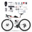 100cc 36-tooth 2-stroke bicycle petrol engine conversion kit 1