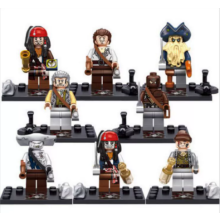 8PCS Pirates of the Caribbean Minifigures Toys Fit Lego Kids Toy