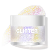 LANGMANNI Holografisches Krperglitzergel fr Krper, Gesicht, Haare und Lippen. Farbwechselndes Glitzergel unter Licht. Vegan und tierversuchsfrei