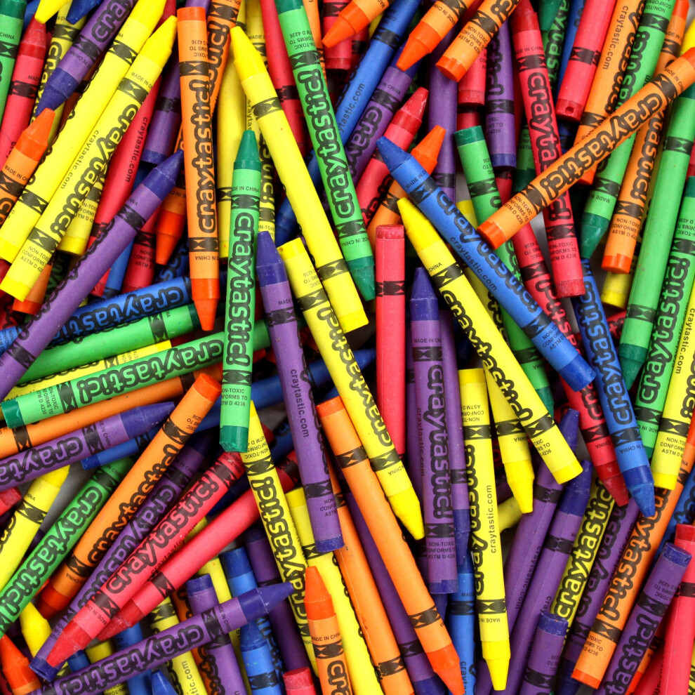 Craytastic! (264 Crayons De Couleur En Vrac De Qualité SupéRieure (6 Couleurs) Pour Les éColes, Les Salles De Classe, Les Restaurants, Les Bureau-image