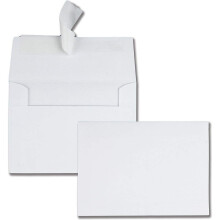 Quality Park 4 x 6 fotokuvert Sjlvfrslutande fr foton Inbjudningar och meddelanden 24 lb White Wove 4-1/2 x 6-1/4 tum 50 per kartong (QUA10742