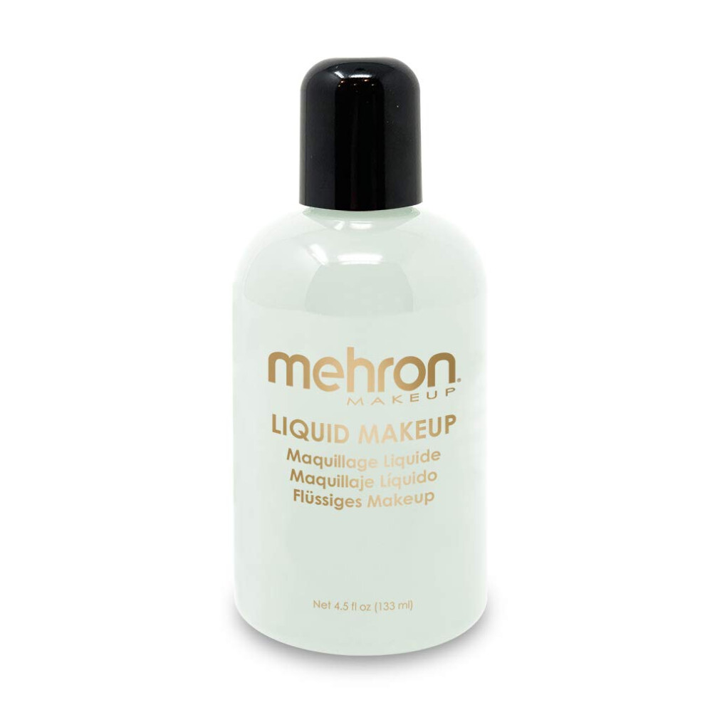Mehron Makeup Liquid Makeup | Face Paint and Body Paint Perfect for Halloween  Cosplay I Air Brush Compatible Body Paint 4.5 oz (133 ml) (GLOW IN THE