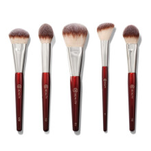 BK BEAUTY - CORE LINE EXTENSION FACE SET (5 szt.) - Profesjonalny zestaw pedzli do makijazu do plynnego kremu i pudru | Wysokiej jakosci pedzle do ma
