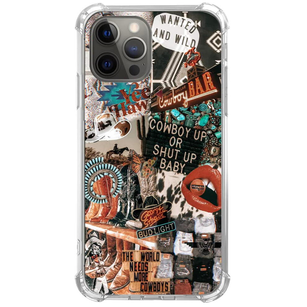 Nsyosio Western Cowboy Cowgirl Case Compatible With Iphone 14 Pro Max Retro Country Howdy For Men Women Unique Trendy Bumper Tpu Case For Iphone 14 Pr 740727340682