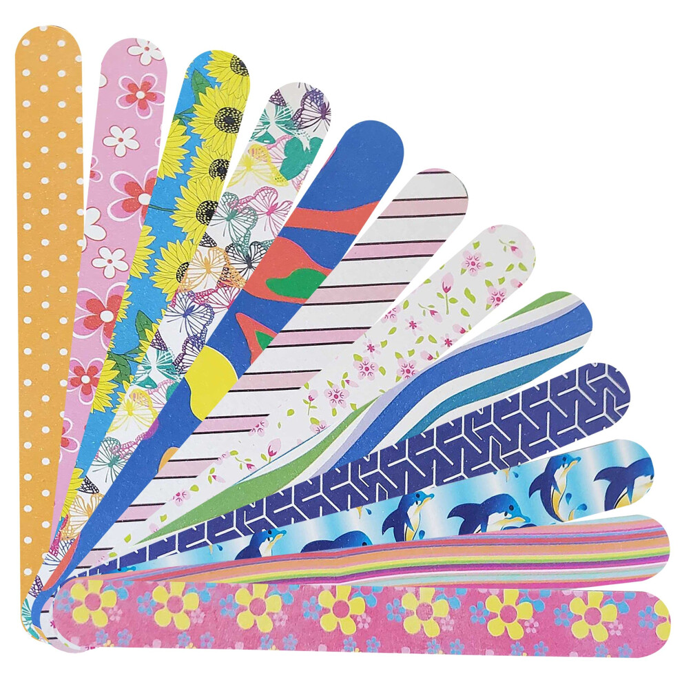 Baby Nails - The Thumble P2p Nails Colorful Nail File Strips - Double Sided Filers For Shaping And Smoothing Toenails And Fingernails - Manicure And Pedicure Nail Buffers - 12
