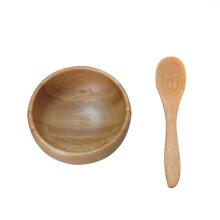 1 Set Cute Small Facial Skin Care Mask Bowl with Mini Spoon Eco Enviroment Material Facemask Mixing Tool for Lady Women DIY Makeup in Home Use Color N