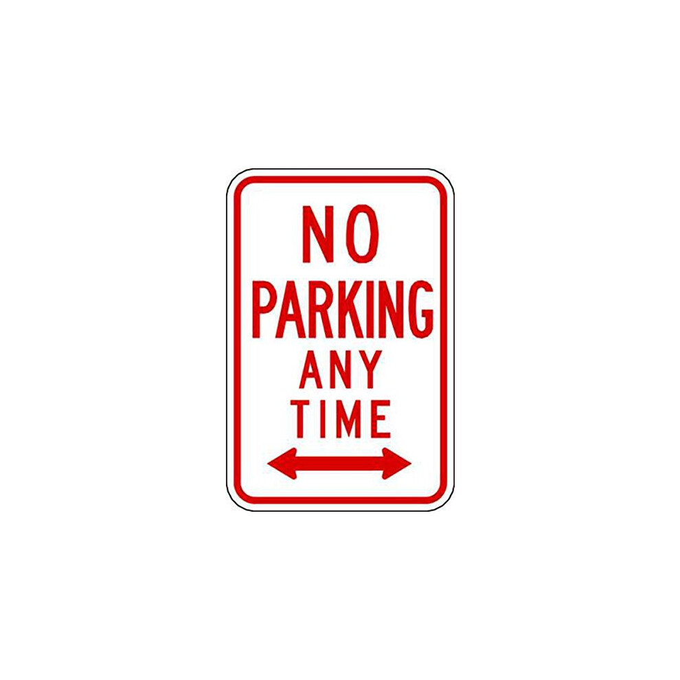 Zing Green Products 2340 No Parking Sign  Eco Safety No Parking Anytime Sign  Left and Right Arrow  18 by 12 Inch  Red on White  3M High-Intensity Pri-image-OPC-PGGBCDG-NEW