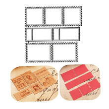 Postzegel Frame Stansmessen Wave Edge Frame Die Cuts Metalen Embossing Sjablonen Sjabloon Mal voor Kaart Scrapbooking en DIY Craft Album Papier Kaart