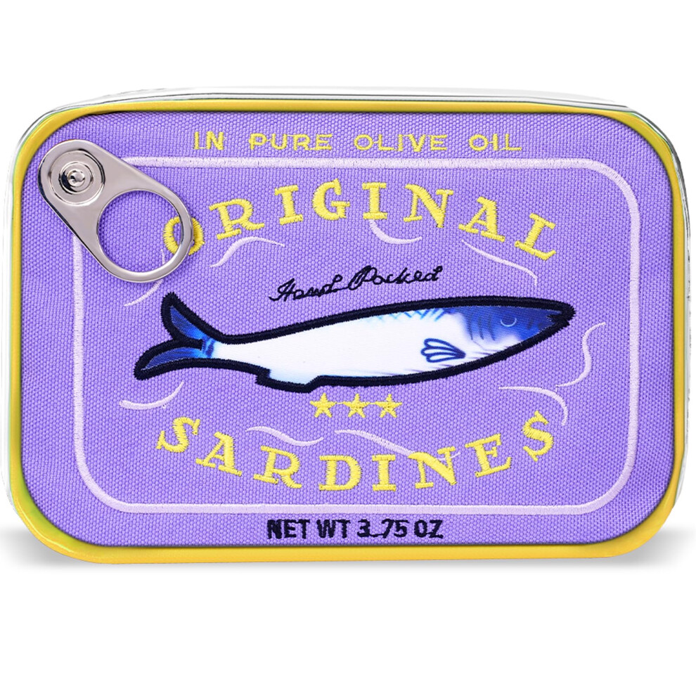 Cessfle Canned Sardines Makeup Bag Funny Sardine Tin Fish Cosmetic Bag Creative Cute Makeup Bag Kawaii Pencil Case Pouch Coquette Make Up Pouch For