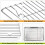 Conjunto de rack de refrigera      o do chef P&P para assar 2