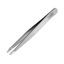 Tiptes inclinees en acier inoxydable classique a revetement des rubis pour les sourcils precis et l'epilation des cheveux 4k102 Rubis Suisse Swis