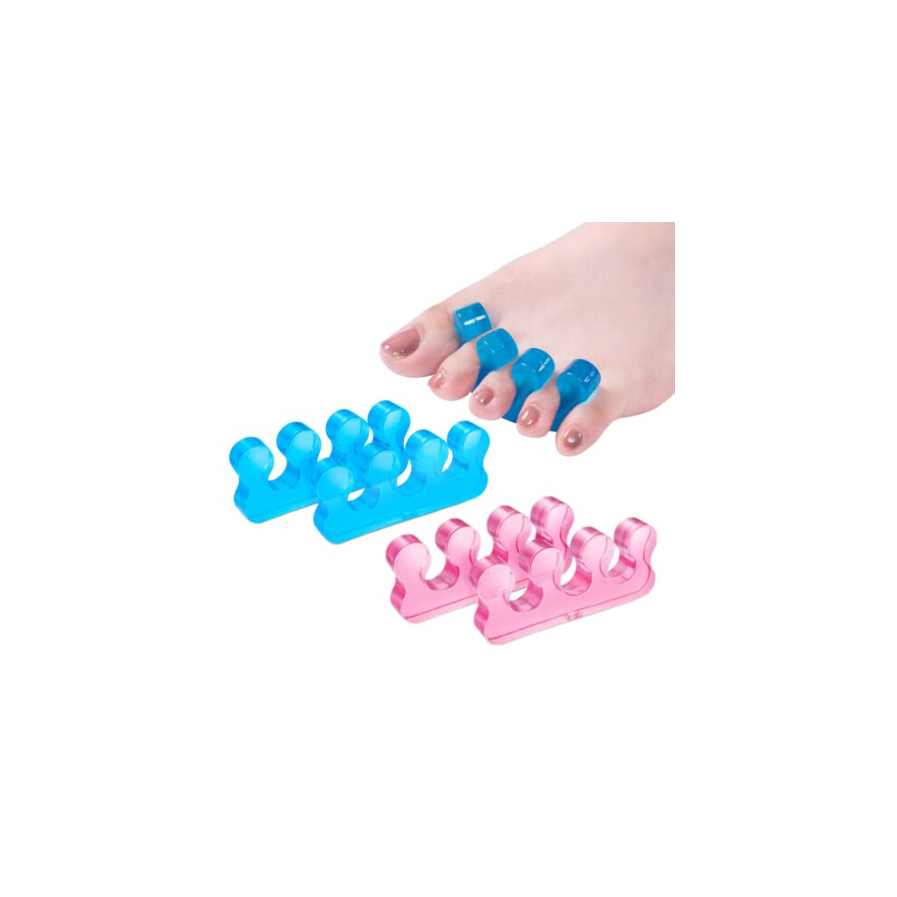 Zaxsota Pedicure Toe Separators Toe Separators For Nail Polish Toe Nail Separator Repeatable Washable Toenail Dividers To Relieve Orthopedic Bunion