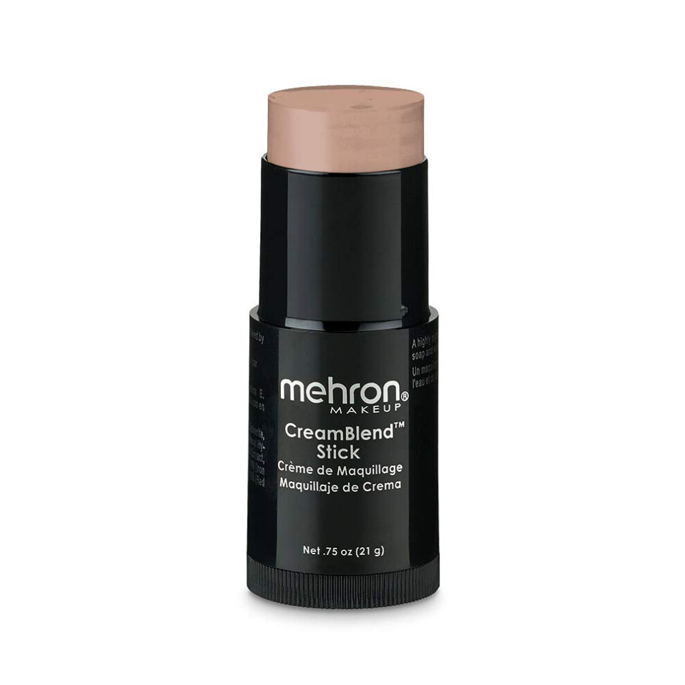 Mehron Makeup CreamBlend Stick | Face Paint  Body Paint  & Foundation Cream Makeup | Body Paint Stick Perfect for Halloween Makeup .75 oz (21 g) (Dark