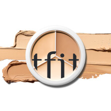 TFIT Cover Up Pro Concealer Palette - 3-i-1 Full Cover Color Correcting Cream (fuktande 0,52 Oz) fr mrka cirklar Puffiness (00 Light 0,52 Oz)
