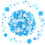 Coopay 600 pices mini mousse autocollants de flocon de neige 2