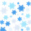 Coopay 600 pices mini mousse autocollants de flocon de neige 5