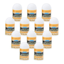 Lip Naturals Mini Vanille Lippenbalsam mit Sonnenschutz (SPF-15) | Hergestellt in den USA | 12er Pack (0.10oz/3)