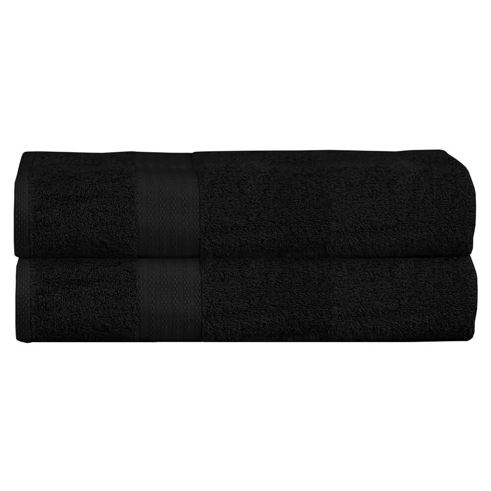 Drap de bain surdimensionn    GLAMBURG Premium Cotton (lot de 2) 35 x 70 cm - 100 % pur coton - Id   al pour un usage quotidien - Ultra doux et tr   s