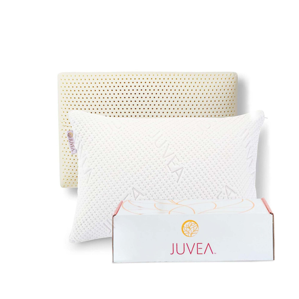 Juvea Elevate Mit Tencel-Bezug 100 % Nat Rliches Talalay-Latex-Bettkissen Mit Hohem Profil Zum Schlafen. Atmungsaktiv, Druckentlastend, Langleb-image