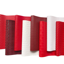 8 Stck/Set (20 cm x 32 cm) aus gewebtem Kunstleder der Serie Red mit geflochtenen und gittergestreiften Stoffen fr die Herstellung von Ohrringen, H
