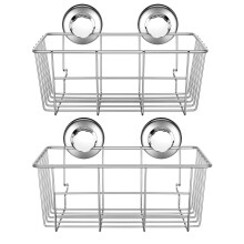 iPEGTOP Zuignap Diepe Douche Caddy Bad Organizer Wandplank voor Grote Shampoo Gel Houder