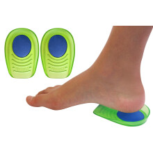el + Memory Foam Schokabsorberende Hielcups voor Kinderen met Gevoelige Hielen Hielspoor en Algemene Voet- of Enkelpijn 2 Paar 4 Enkele Hielcups (Kin