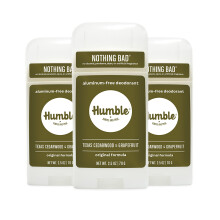 HUMBLE BRANDS Original Formula Aluminiumfreies Deodorant. Langanhaltende Geruchskontrolle mit Backpulver und therischen len, Texas-Zedernholz u