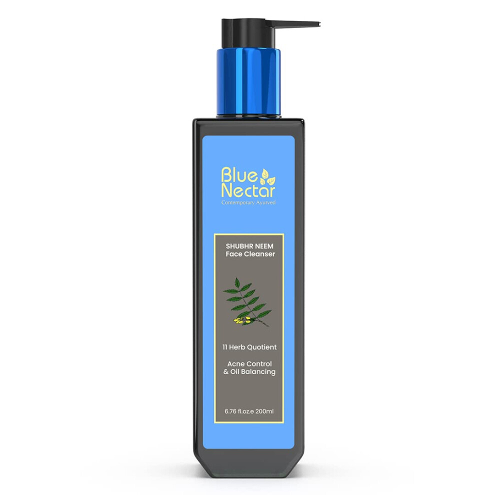 Photos - Facial / Body Cleansing Product Blue Nectar Vitamin C Face Wash for Women and Men | Anti Acne Face Wash with Neem & Honey | Natural Cleanser for Face with A