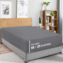 Utopia Bedding Queen Fitted Sheet - Extra Deep Pocket - 21 Inch Deep Pocket - Soft Microfiber -Shrinkage and Fade Resistant-Easy Care -1 Fitted Sheet