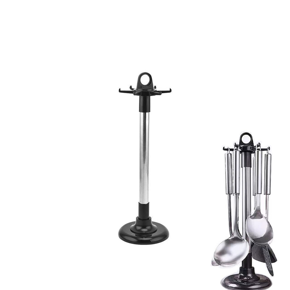 YCSSSD Kitchen ware Storage Rack Stainless Steel Kitchen Utensil Holder Organizer  Countertop 360 Degree Rotating Utensil Holder for Kitchen Counter w-image-OPC-PFPS6DT-NEW