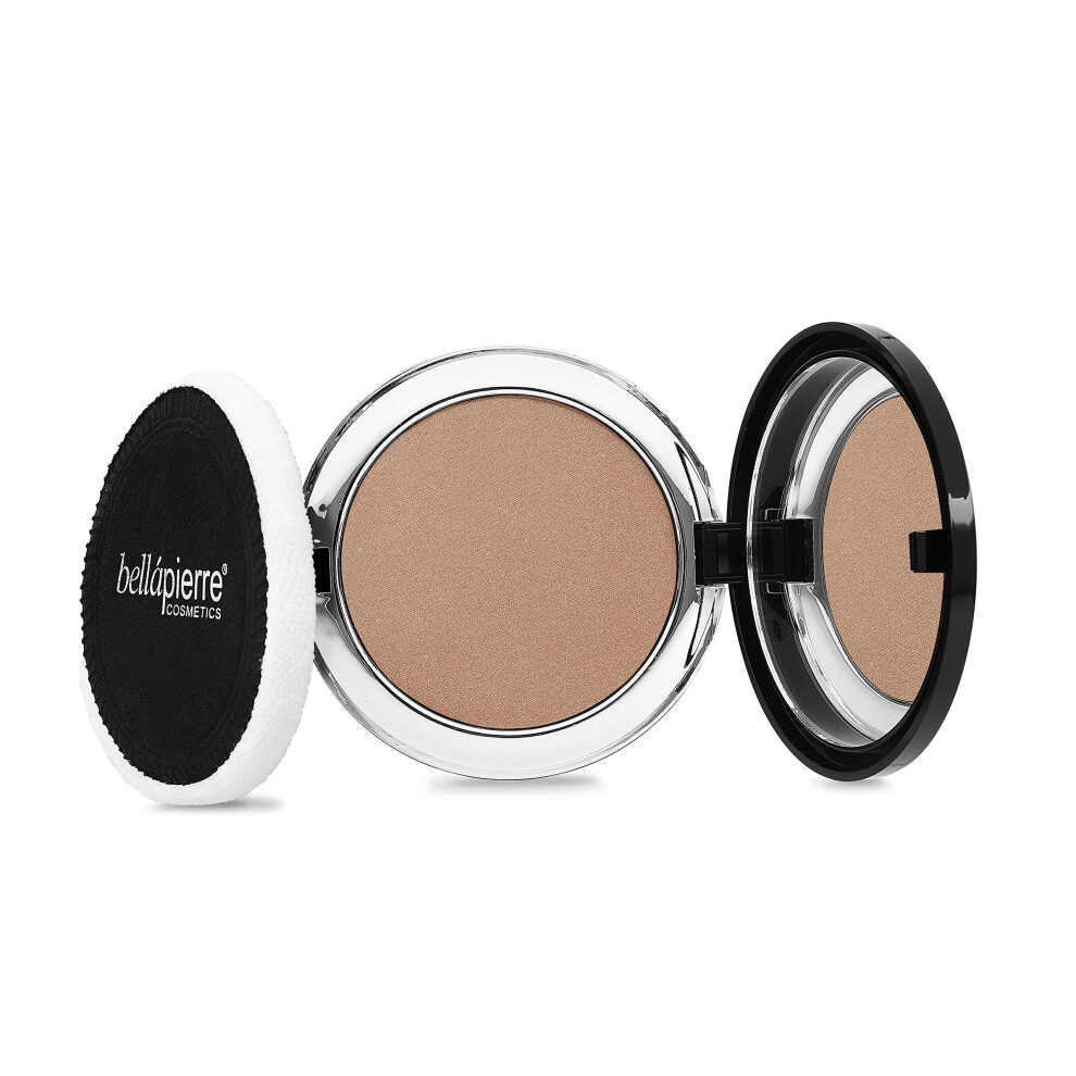 Bellapierre Compact Mineral Bronzer | Beautifully Warms For A Sun Kissed Glow | Infused With Nourishing Jojoba | Non-Toxic & Paraben Free Formula - Pe