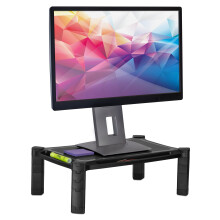 Mount-It! Stojan na monitor stolnho poctace vkove nastaviteln stoln policka pro displeje a tiskrny PC a notebooku 19 x 13 palcu 6,6 vysok c