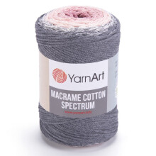 YarnArt Macrame Cotton Spectrum Macrame Cord 8.80 Oz 246.06 Yds 80% Cotton Macrame Rope Multicolor Macrame Colorful Macrame Yarn Weight Worsted - Ar