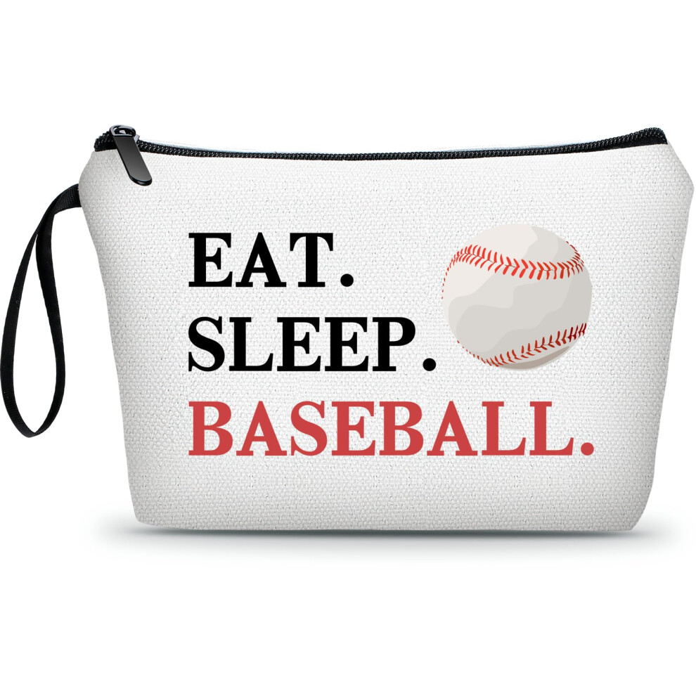 Ariosey Baseball Themed Travel Makeup Bag Multifunctional Cosmetic Case Multicolour Women's Gift For Mom Sister Friend Travel/On-The-Go Daily U