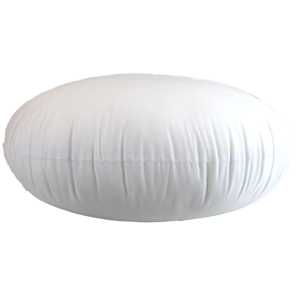 Coussin rond MoonRest en polyester hypoallerg  nique, 100 % coton m  lang  , pour housse de canap  , coussin d  coratif et lit - 35,6 cm de diam  tre